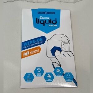 Black Ice Liquid Wipe-On Screen Protector - White/Blue